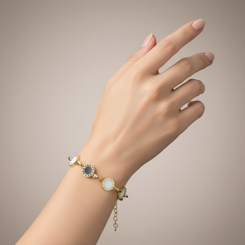 brățară reglabilă placată cu aur – bijuterie fină pentru femei