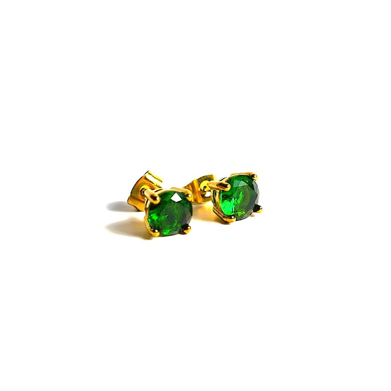 Cercei placați cu Aur de 18K - Radiant Green Drops