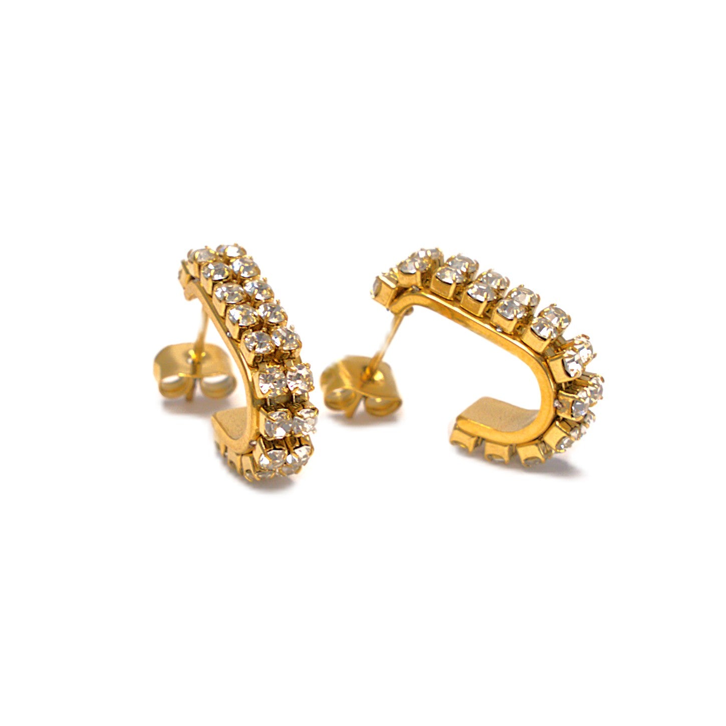 Cercei placați cu Aur de 18K - Dazzle Stones