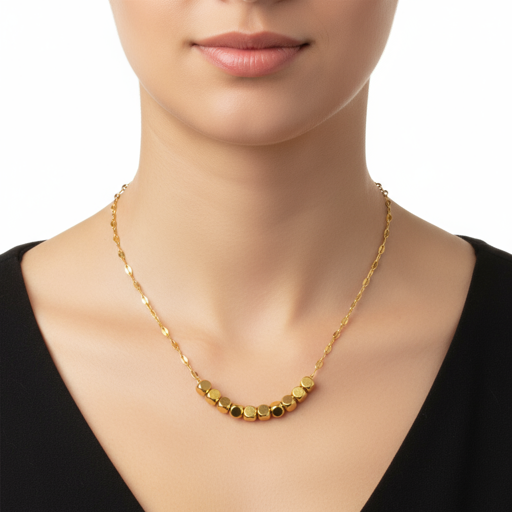 lanț elegant placat cu aur – accesoriu fashion