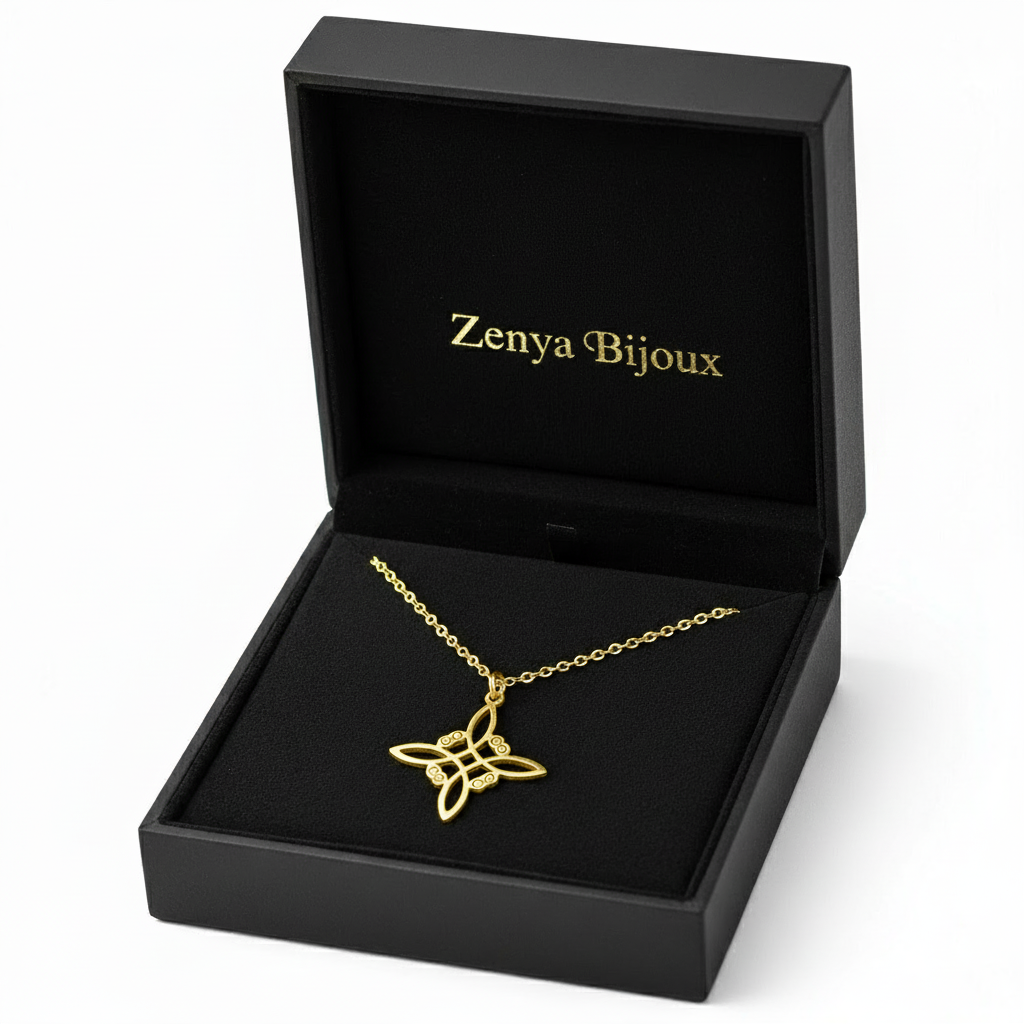 colier placat cu aur de 18K – design clasic