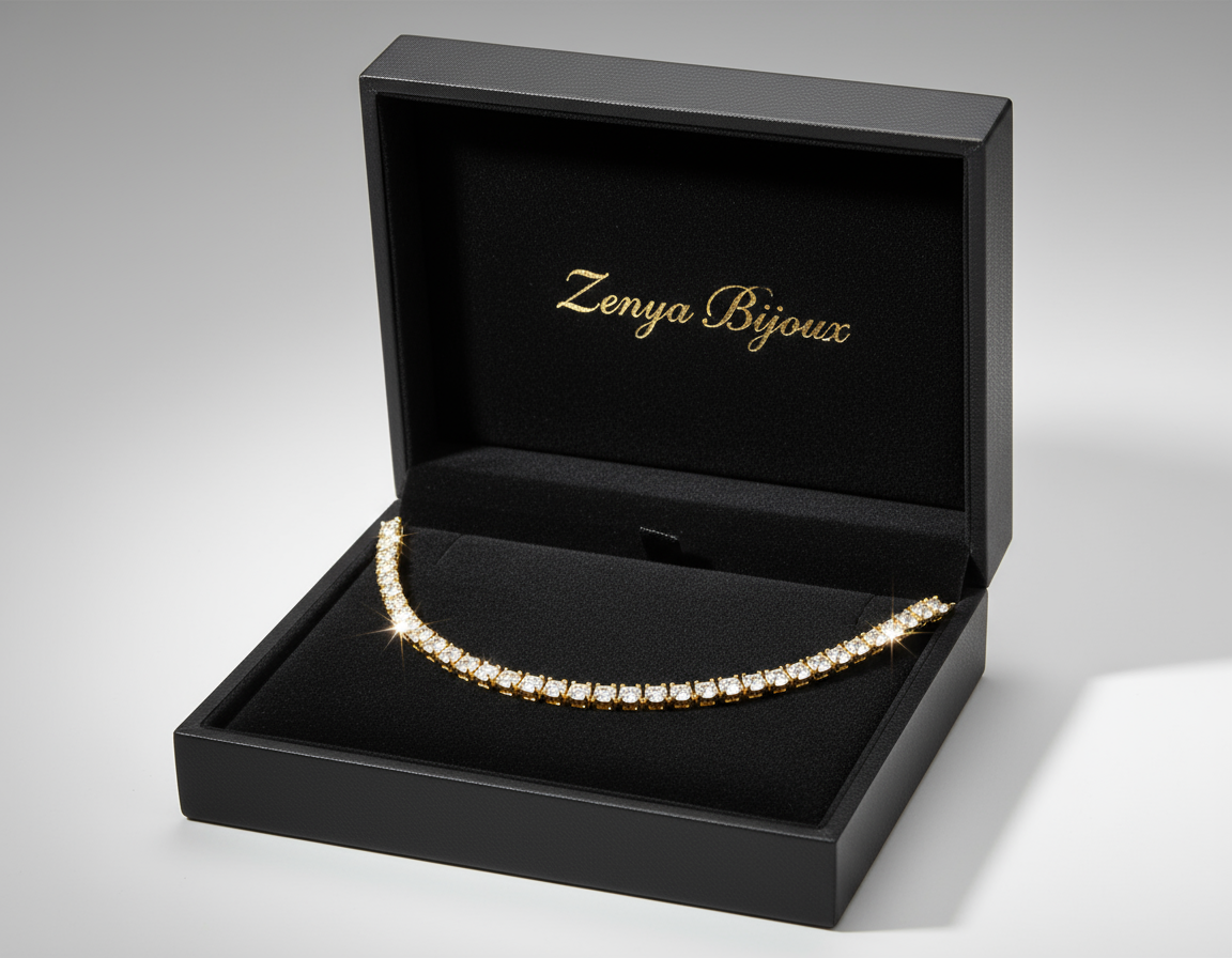 Lănțișor placat cu Aur de 18K -  Tennis