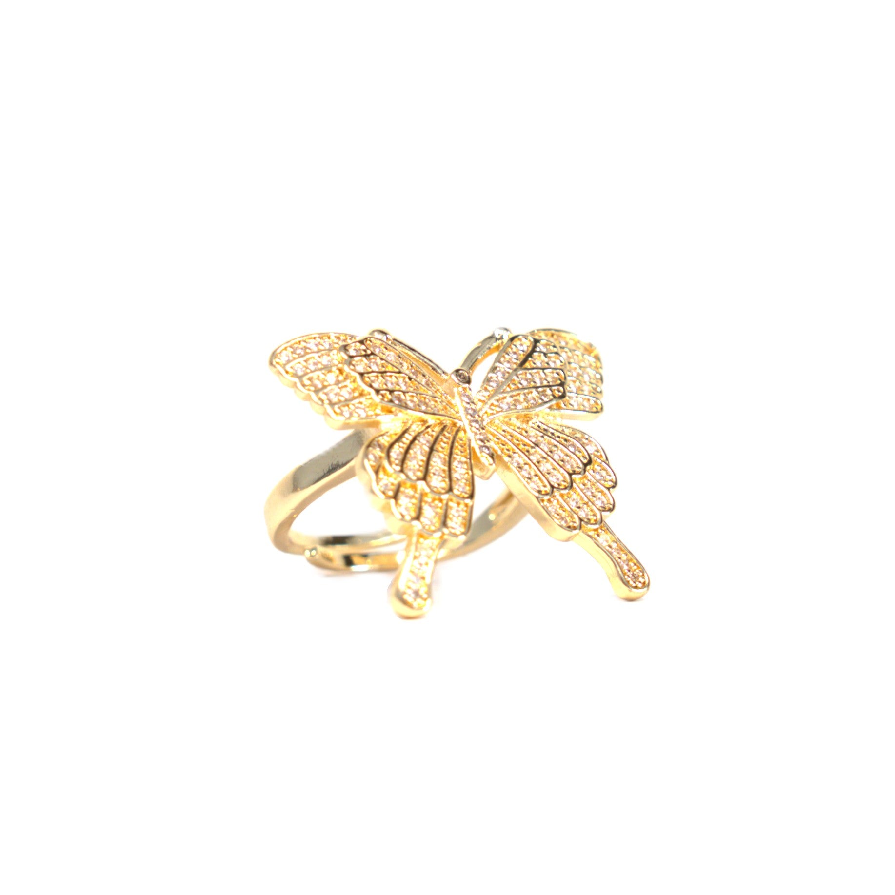 Inel placat cu Aur de 18K - Butterfly