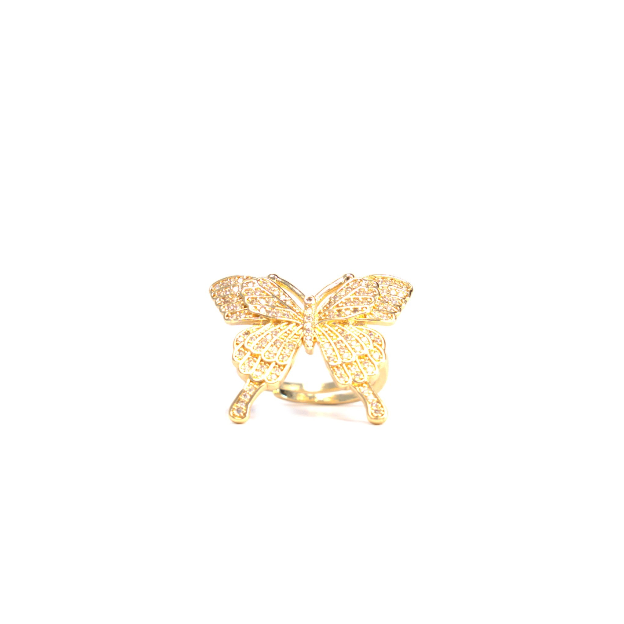 Inel placat cu Aur de 18K - Butterfly