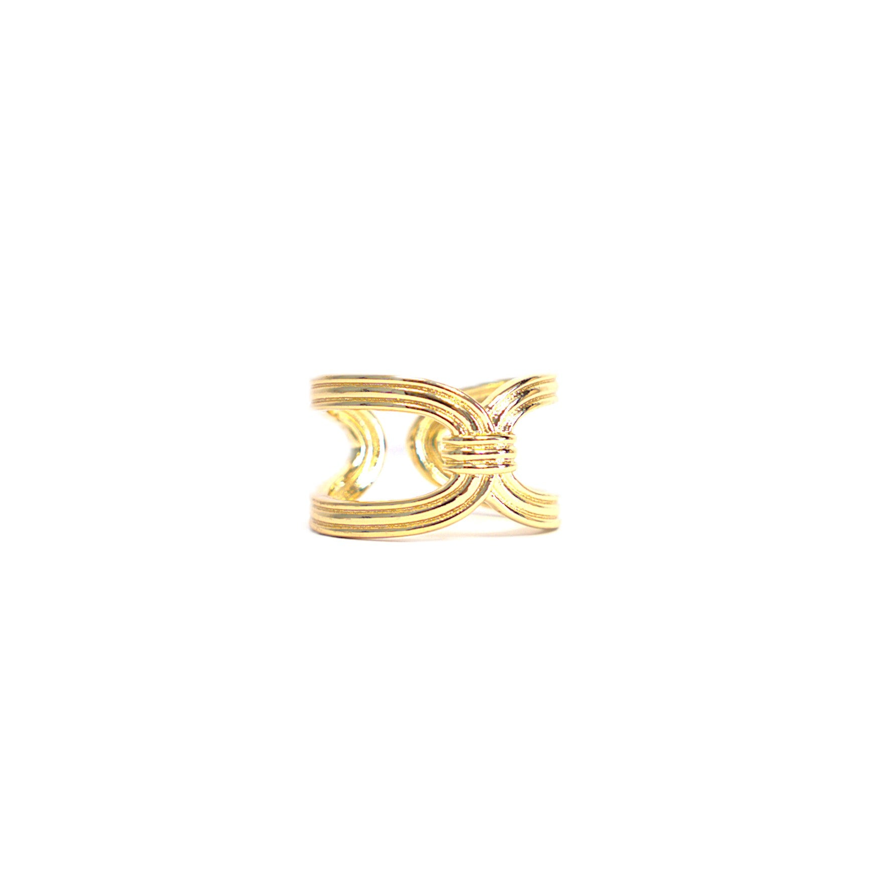 Inel placat cu Aur de 18K - Simple Knot