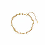 Brățară de picior aurie din oțel inoxidabil, elegantă și rezistentă