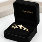 brățară clover tip catusaplacată cu aur de 18K – design delicat