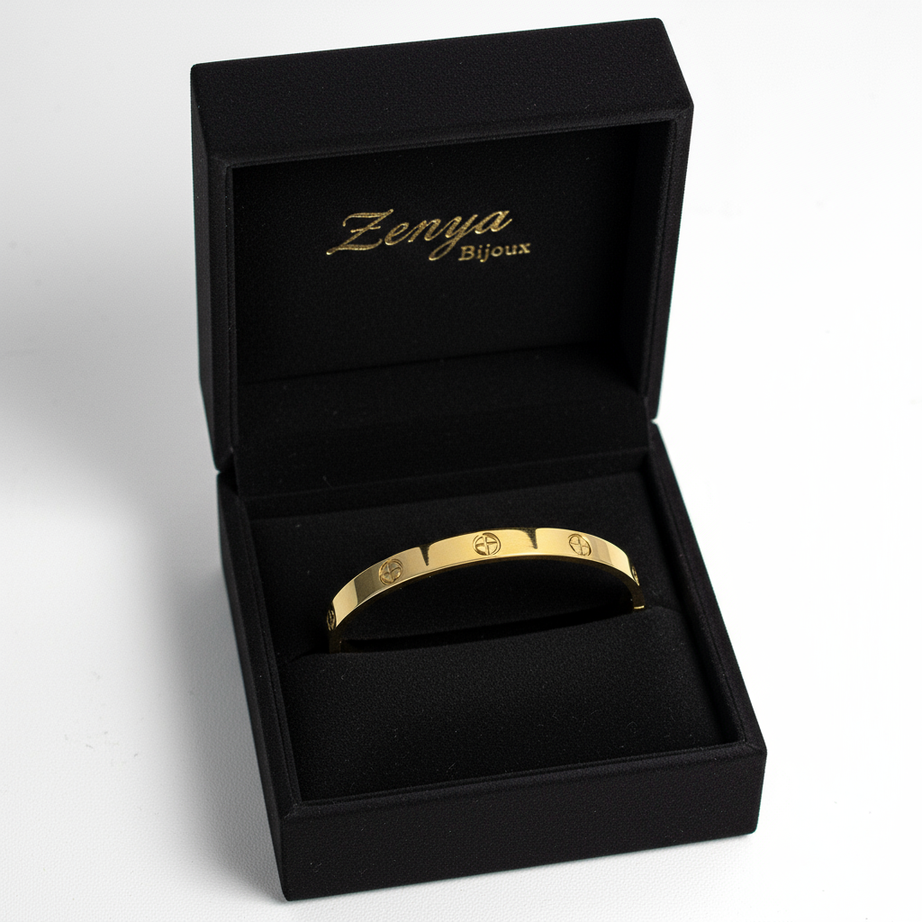 brățară tip catusa cartier placată cu aur de 18K – design delicat