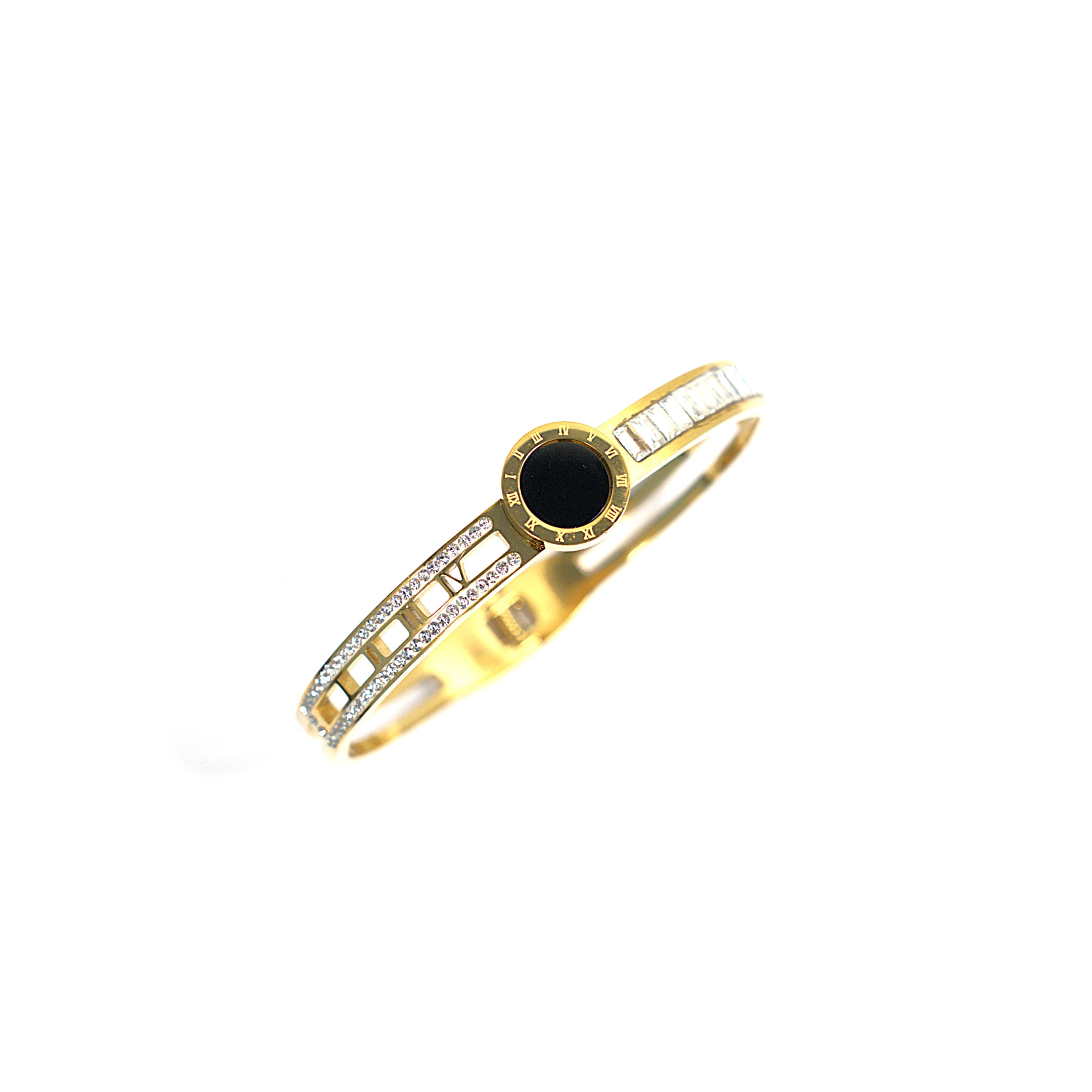 Brățară placată cu Aur de 18K - Handcuff the Circle of Love