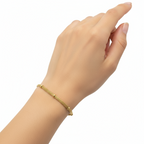 brățară reglabilă placată cu aur – bijuterie modernă
