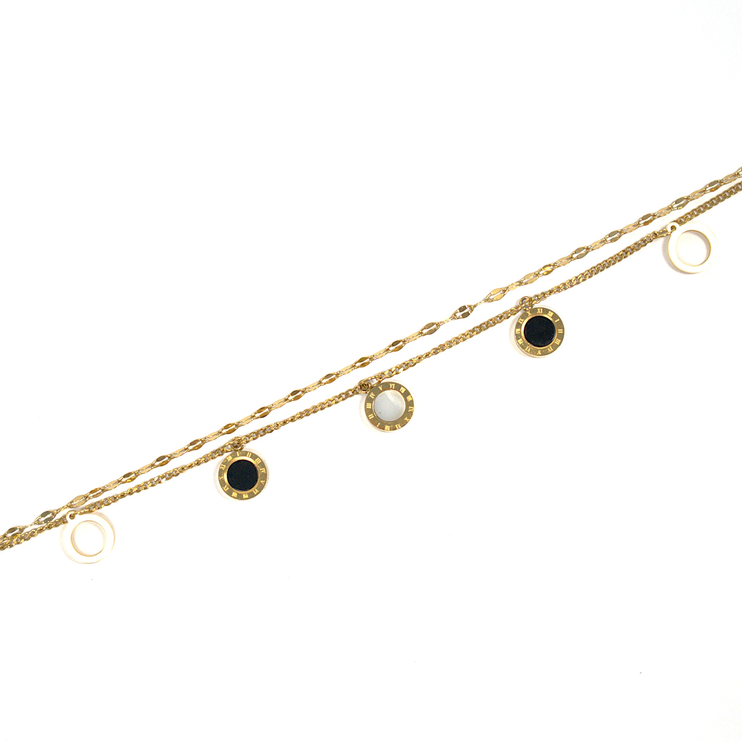Brățară placată cu Aur de 18K - Double Love Circle