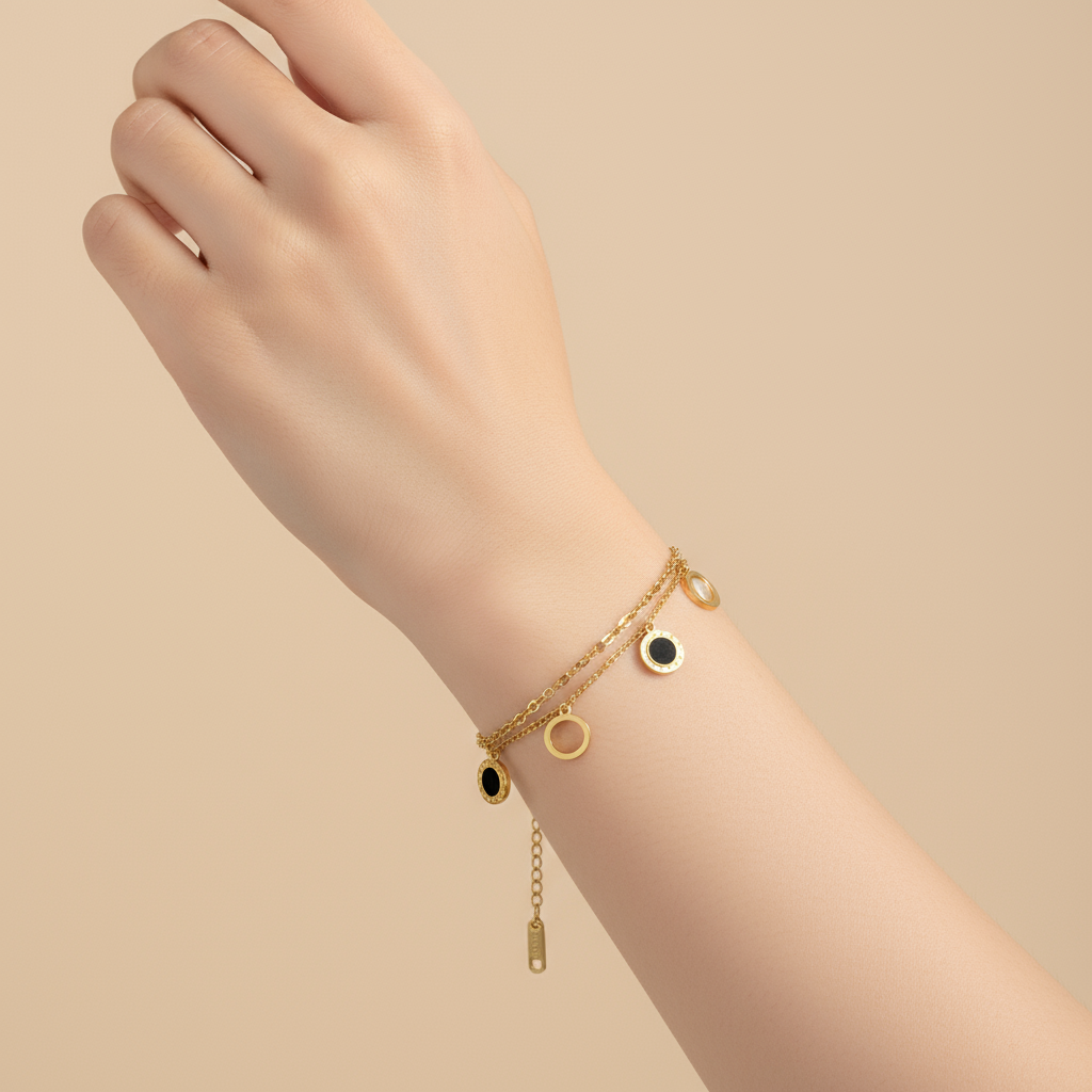 brățară placată cu aur de 18K – design minimalist