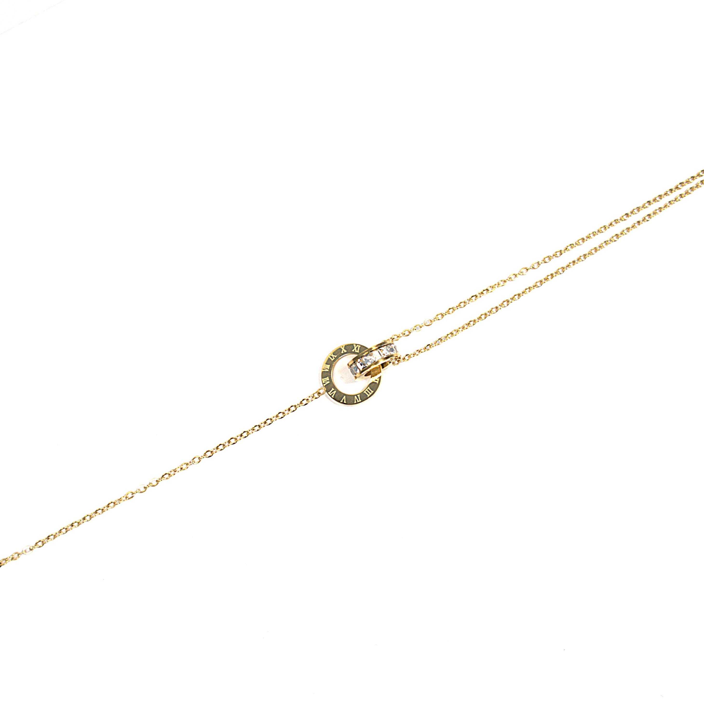 Brățară placată cu Aur de 18K - Double Circle