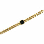 brățară statement din inox placată cu aur 18K