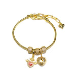 Brățară tip Pandora cu charmuri – închidere reglabilă