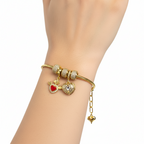 brățară placată cu aur de 18K – design pandora