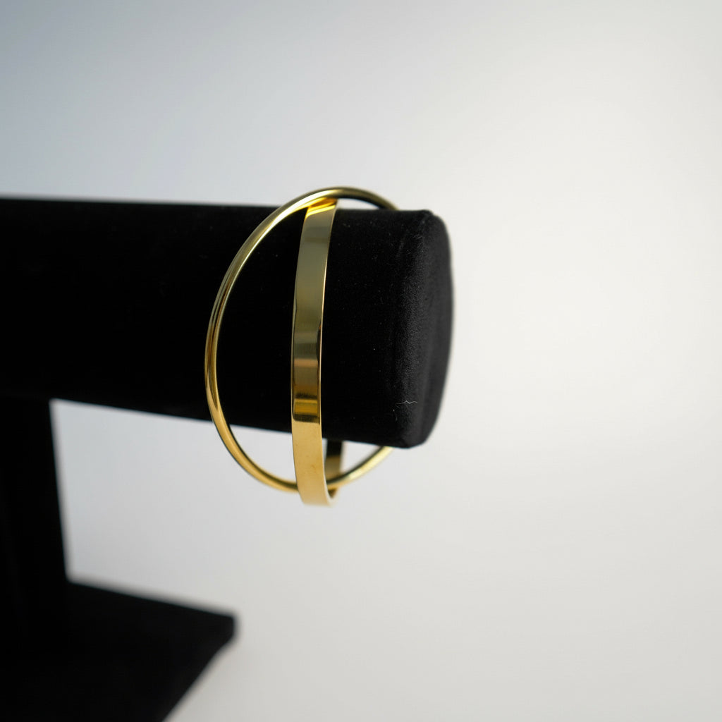 brățară fixa placată cu aur de 18K – design minimalist