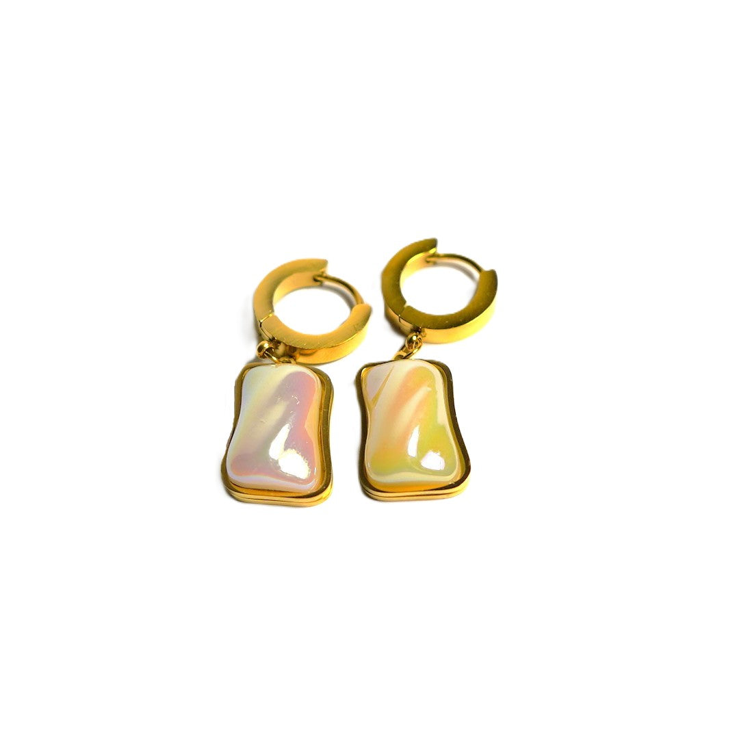Cercei placați cu Aur de 18K - Soft Radiance