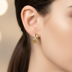 Cercei placați cu aur de 18k - HHH