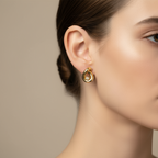 Cercei placați cu aur de 18k - Little Knot