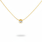 colier placat cu aur de 18K cu pandantiv elegant