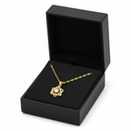 colier placat cu aur de 18K cu pandantiv elegant in forma de stea ( steaua lui david)