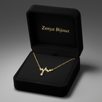 colier fin de damă cu lanț subțire placat cu aur ekg