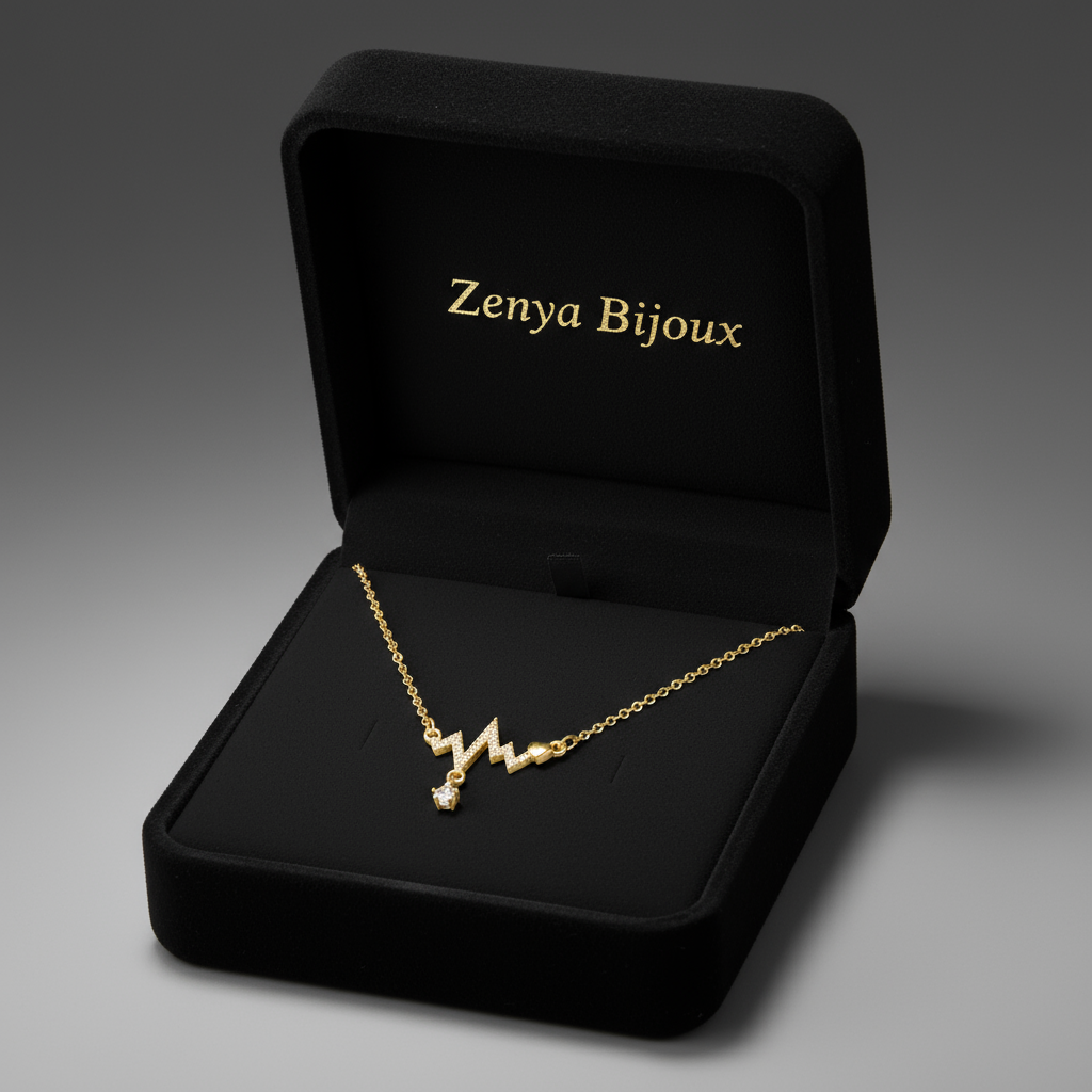 colier fin de damă cu lanț subțire placat cu aur ekg