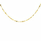 colier fin de damă cu lanț subțire placat cu aur