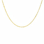colier fin de damă cu lanț subțire placat cu aur