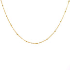 colier fin de damă cu lanț subțire placat cu aur