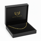 colier fin de damă cu lanț subțire placat cu aur