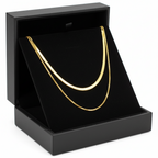 colier fin de damă cu lanț subțire placat cu aur