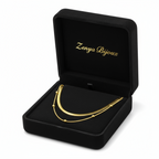 colier fin de damă cu lanț subțire placat cu aur