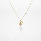 Lănțisor placat cu Aur de 18K - Flower love