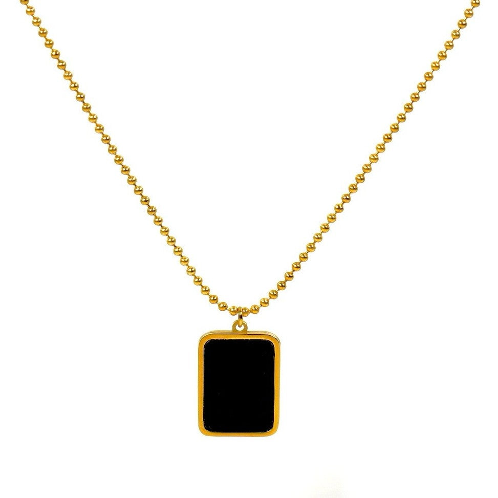Lănțisor placat cu Aur de 18K - Black Soul