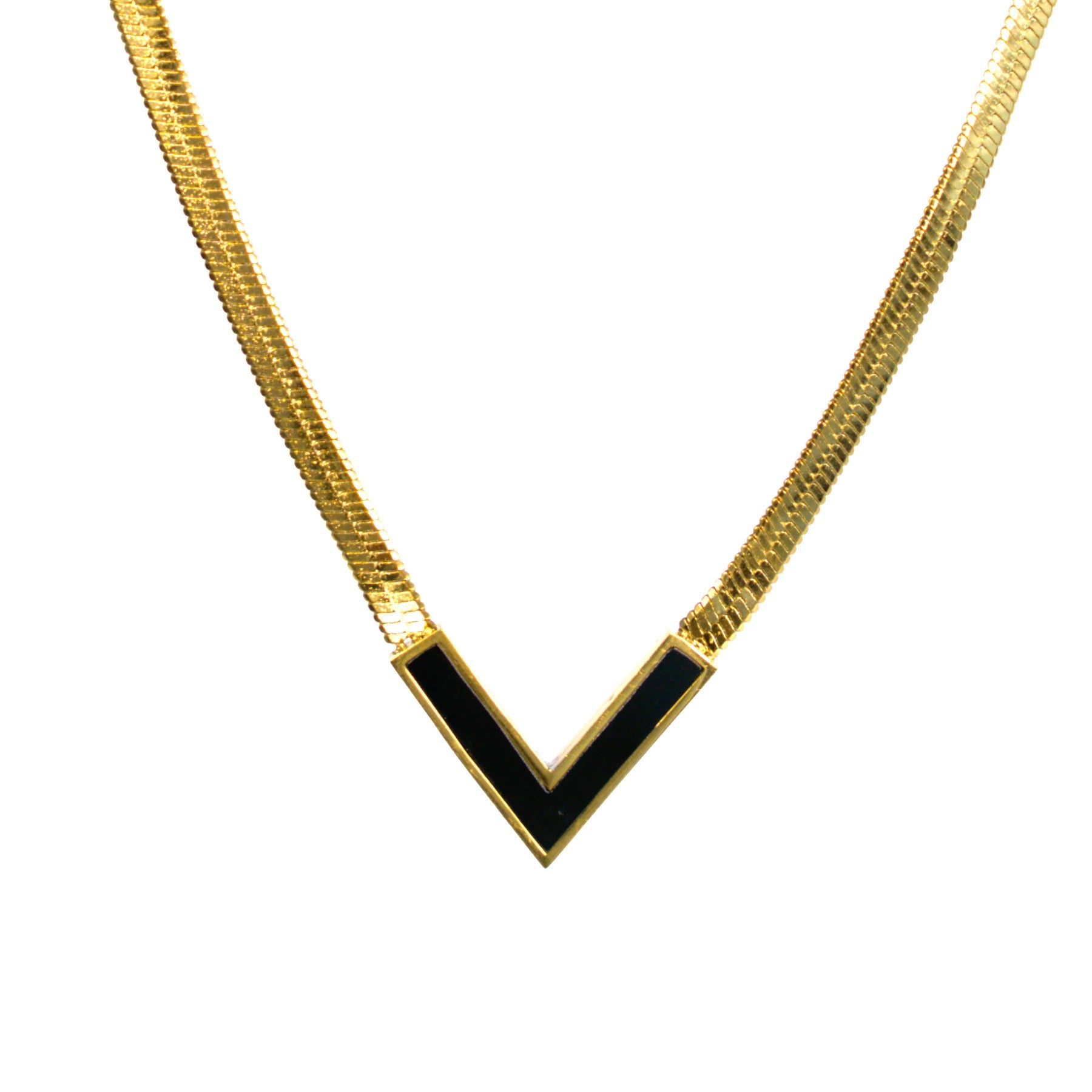 Lănțisor placat cu Aur de 18K - Black V