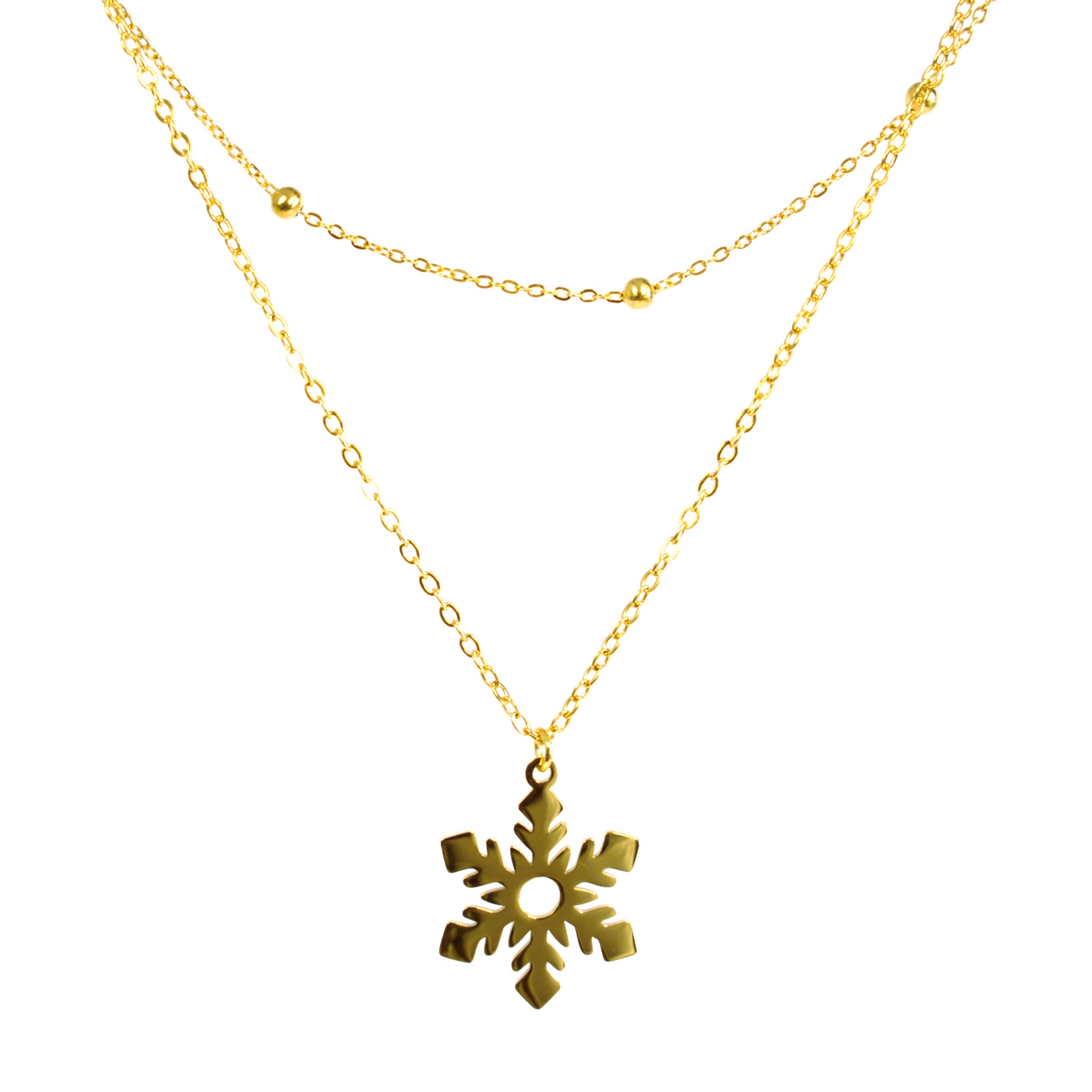 Lănțisor placat cu Aur de 18K - Flake and Knots