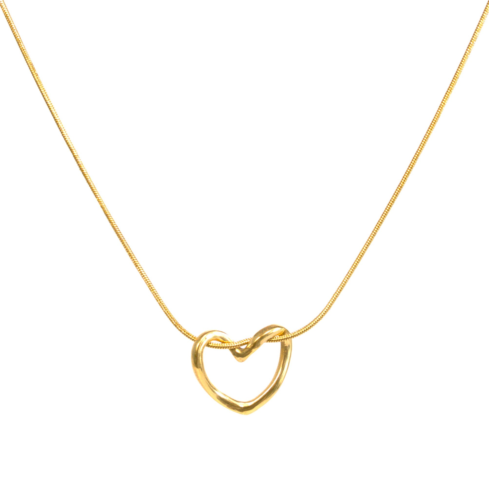 Lănțisor placat cu Aur de 18K - Shaped Heart