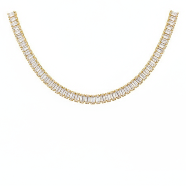 colier tenis cu piatră cubic zirconia – bijuterie strălucitoare pentru femei