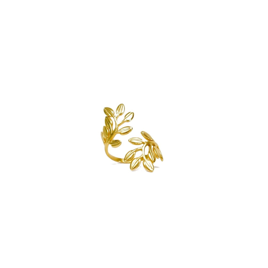 Inel placat cu Aur de 18K - Hugging Twigs