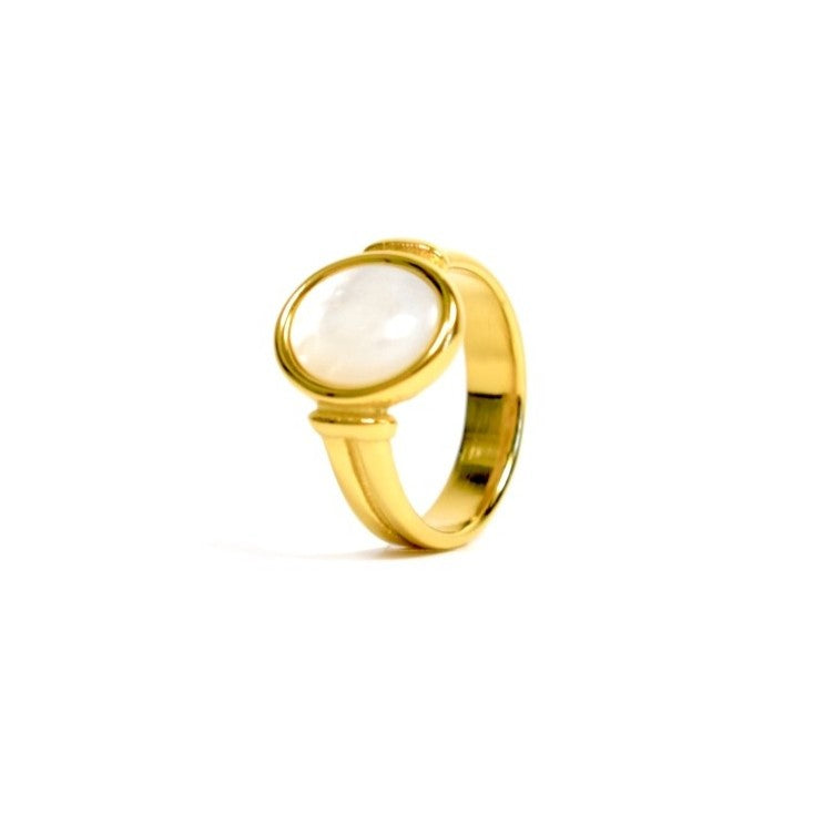 Inel placat cu Aur de 18K -  Big Moon