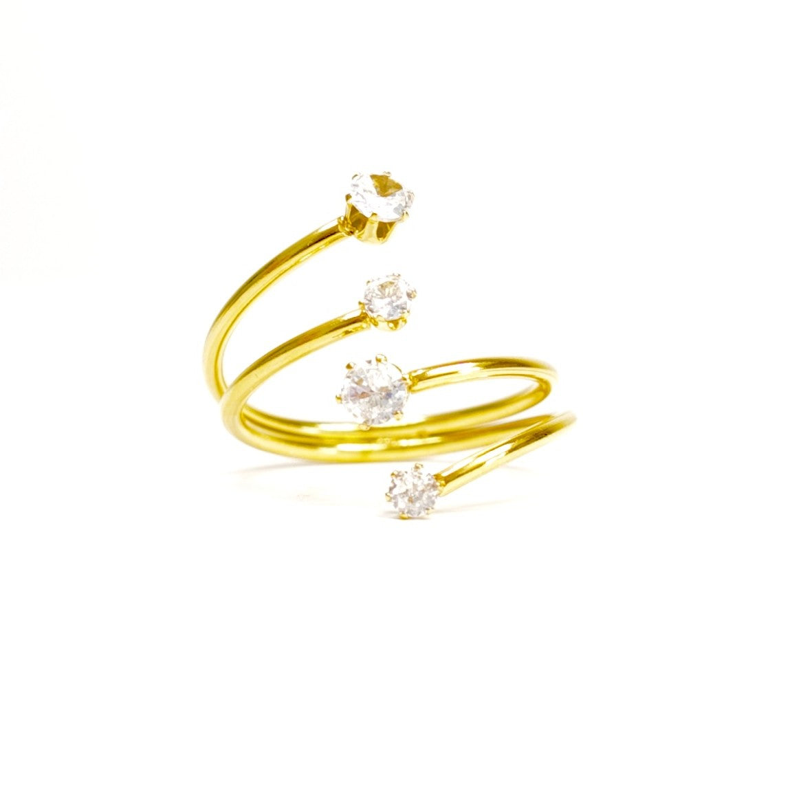 Inel placat cu Aur de 18K - Starlight