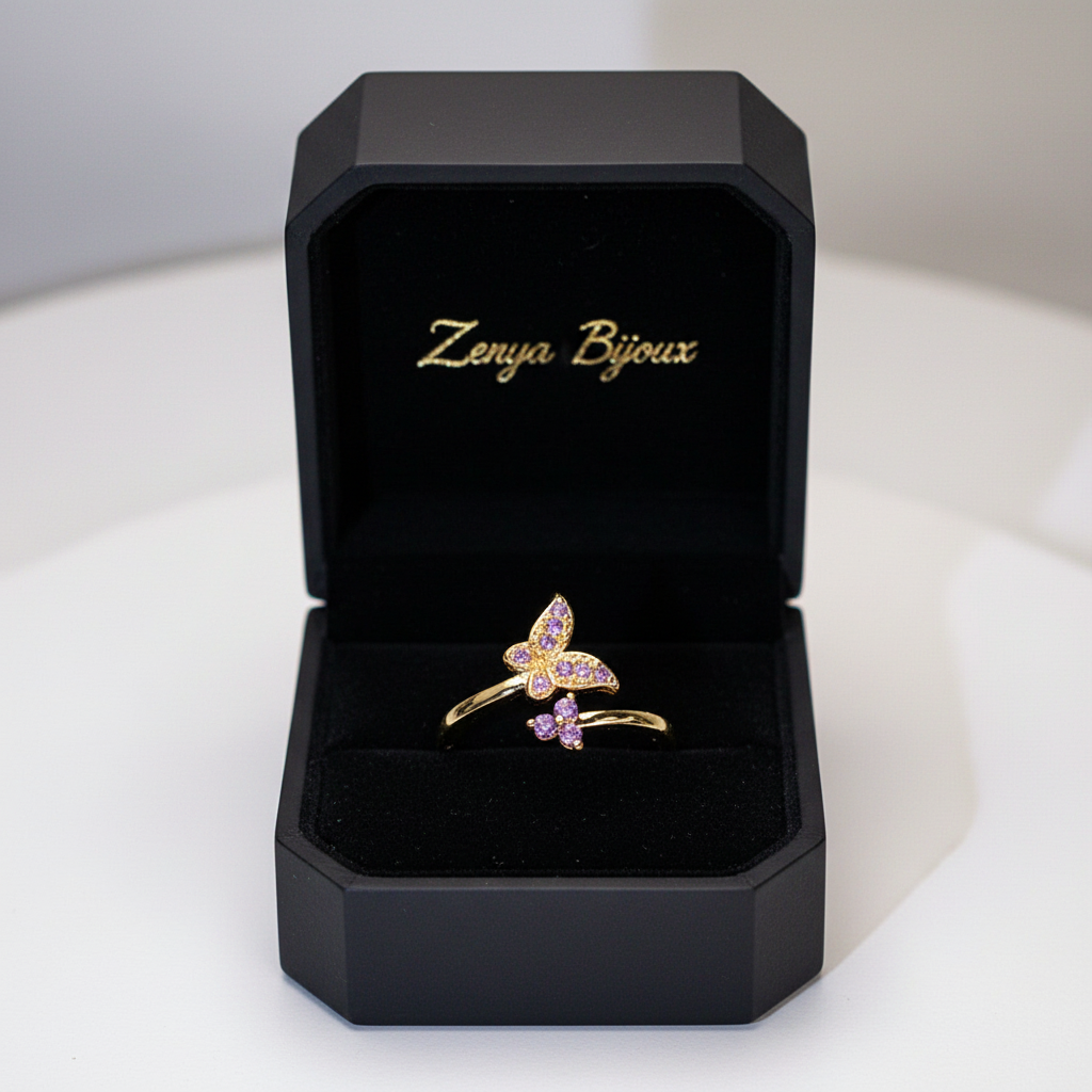 Inel placat cu Aur de 18K - Fluturaș