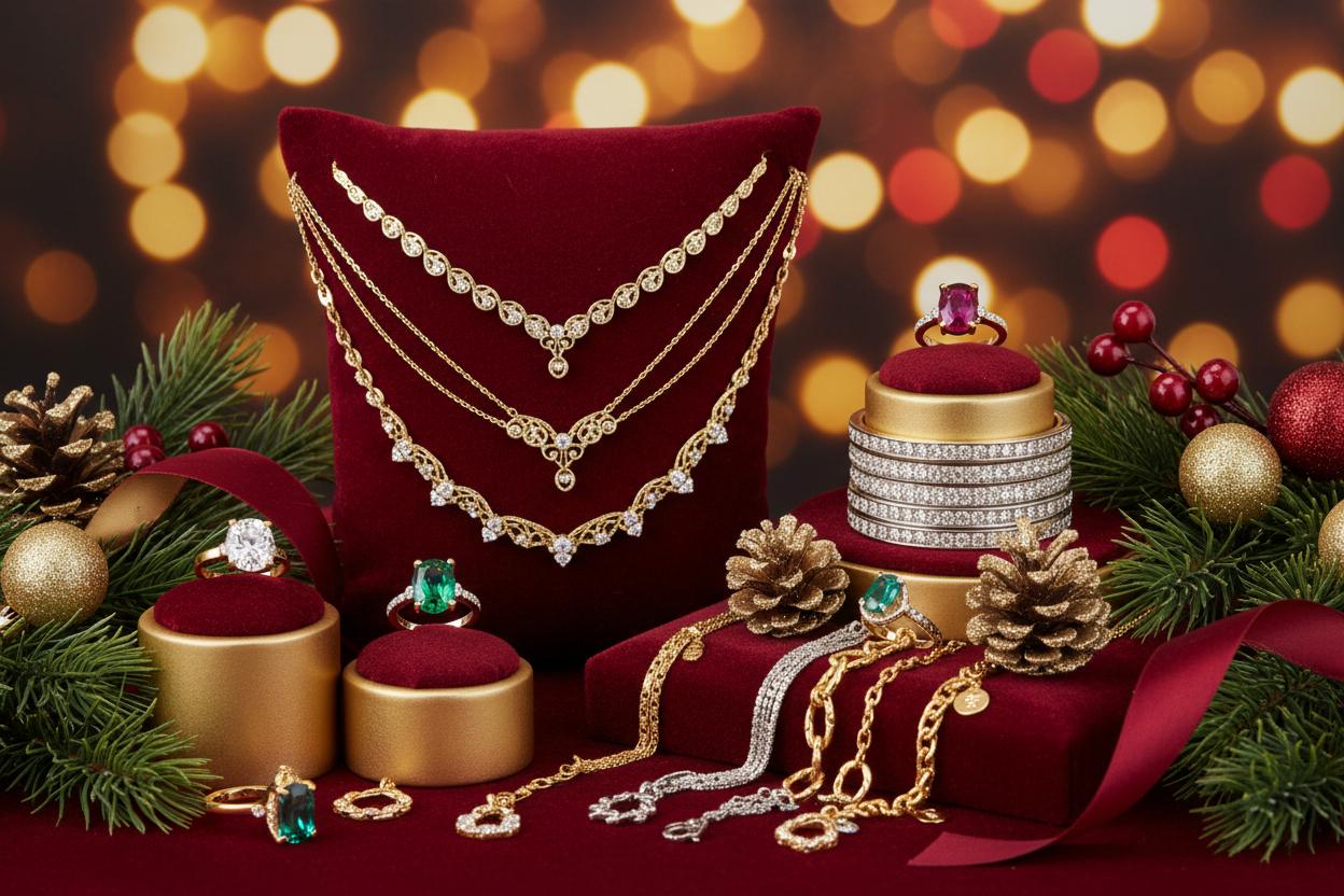 i want an image with jewelry good for the holiday season